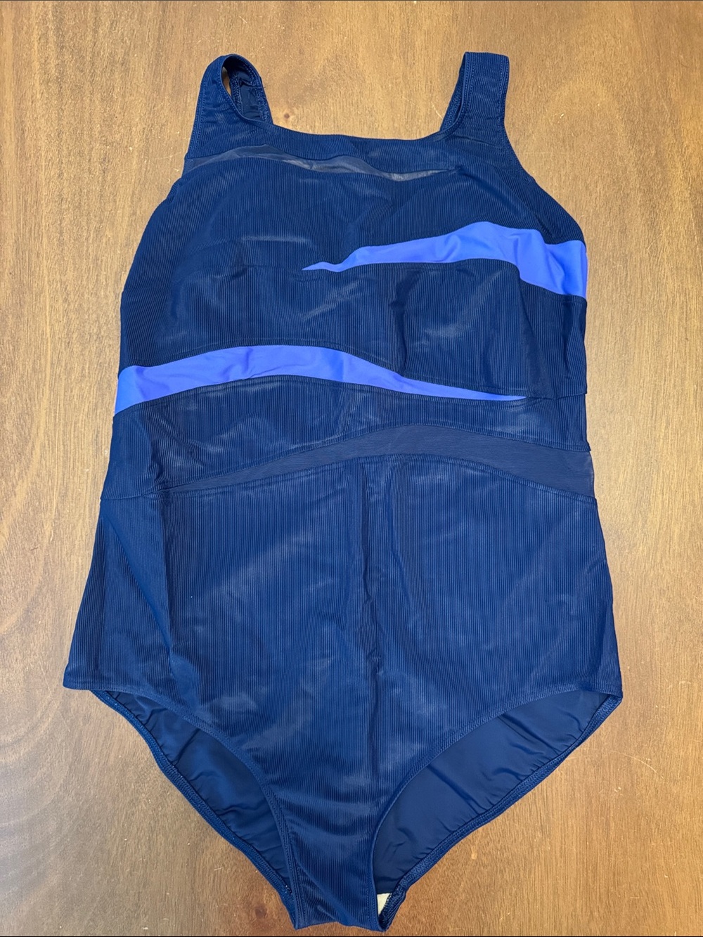 Christina Navy One-Piece Swimsuit with Royal Blue Accent